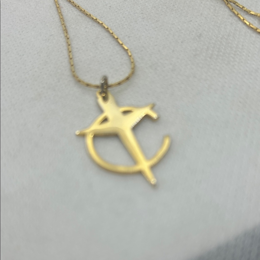 Gold Cross Pendant Necklace